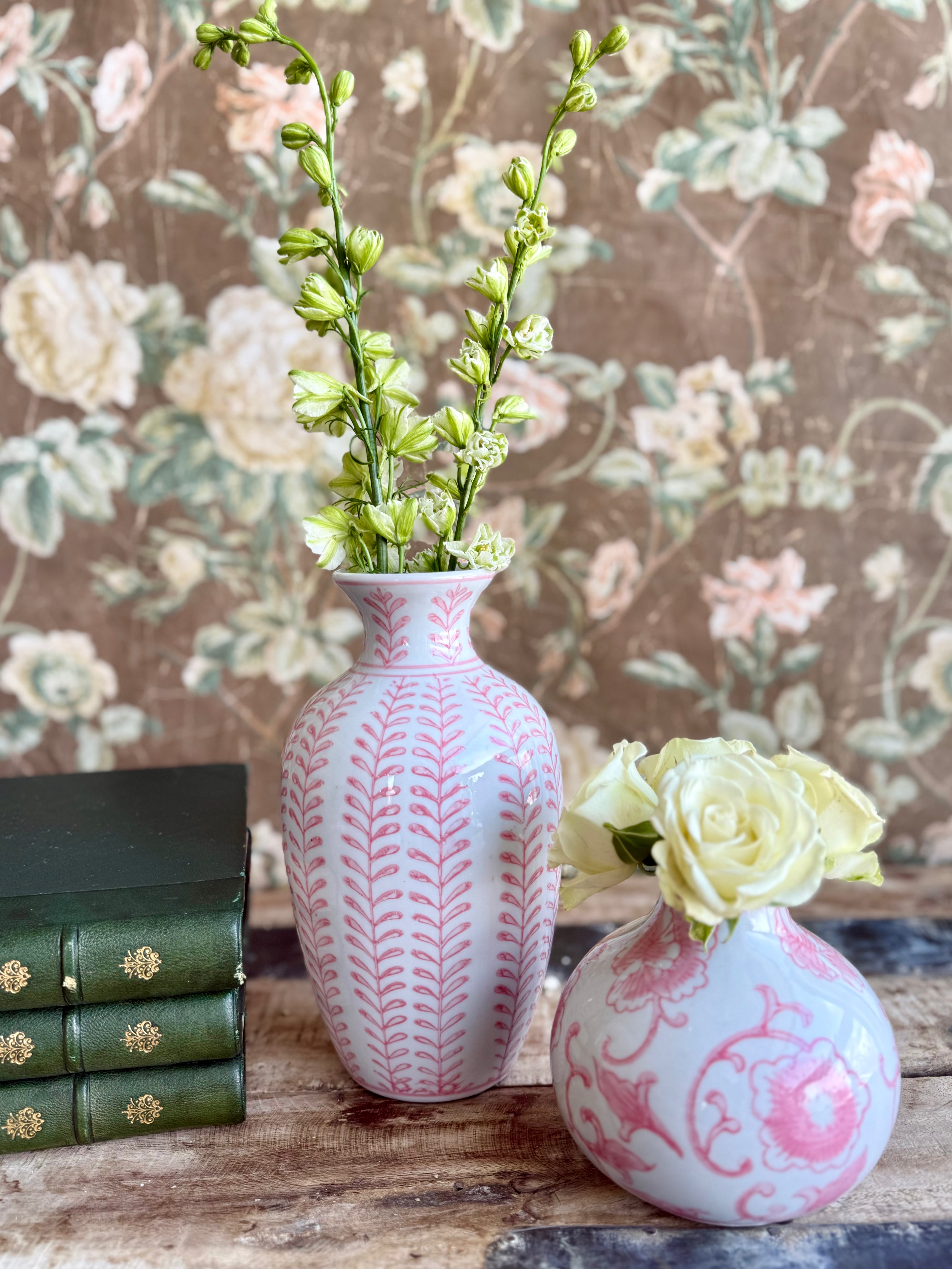 Pink Chinoiserie Vase