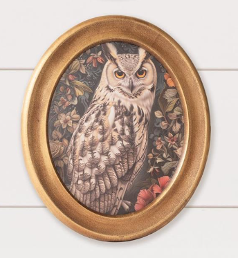 Round Framed Animal Print