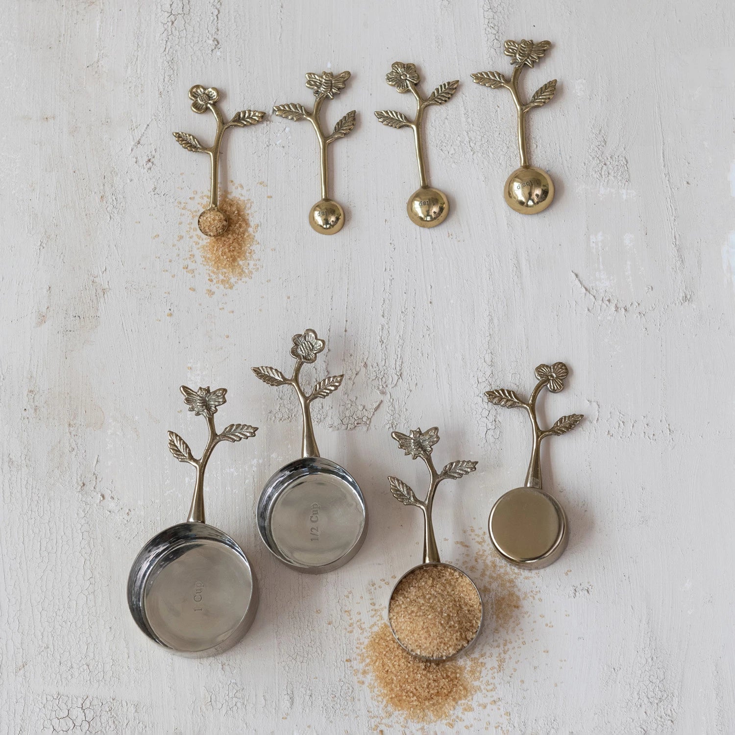 Floral Leaf Measuring Cups