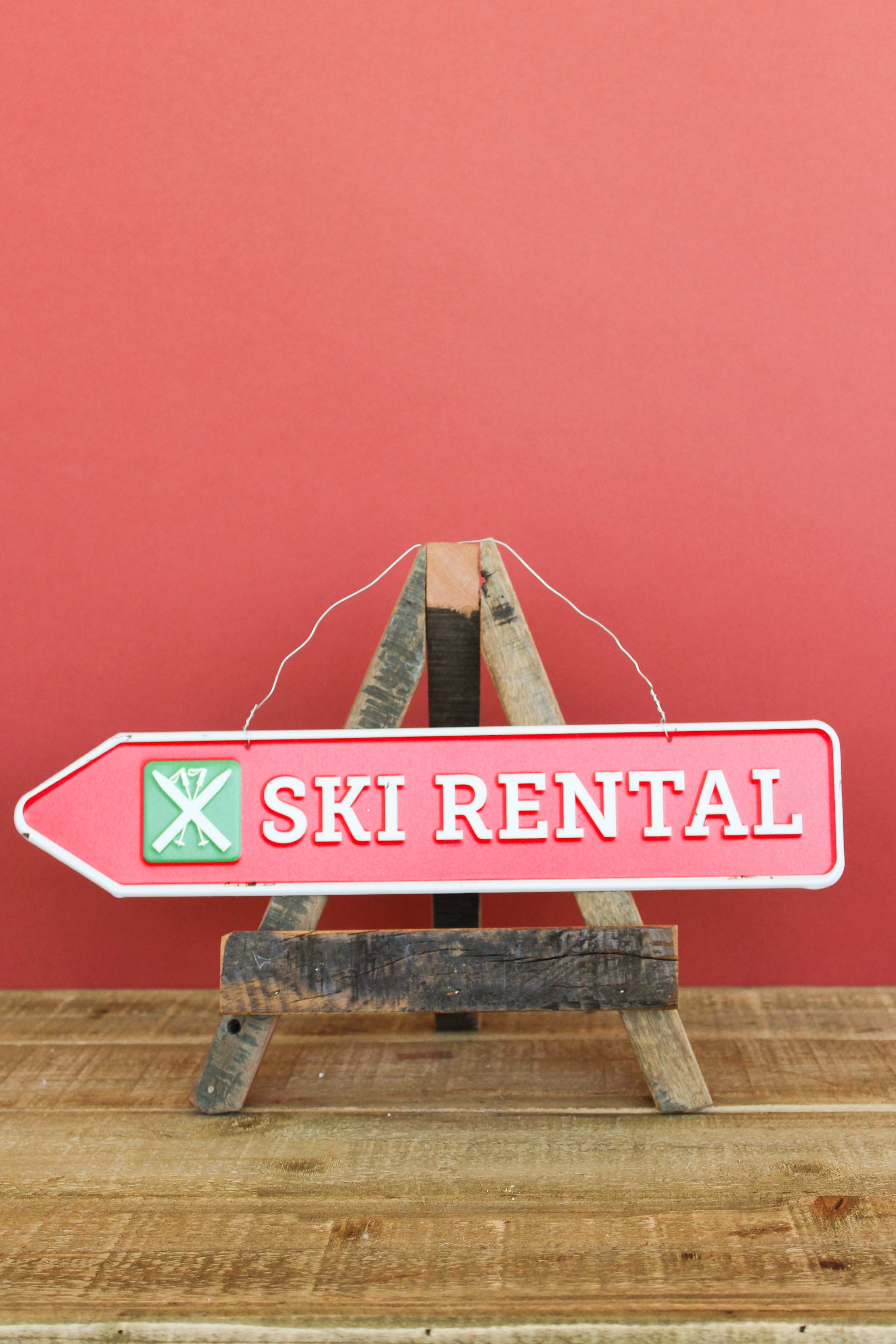 Ski Sign Ornament