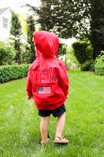 Toddler USA Flag Zip Up Hoodie