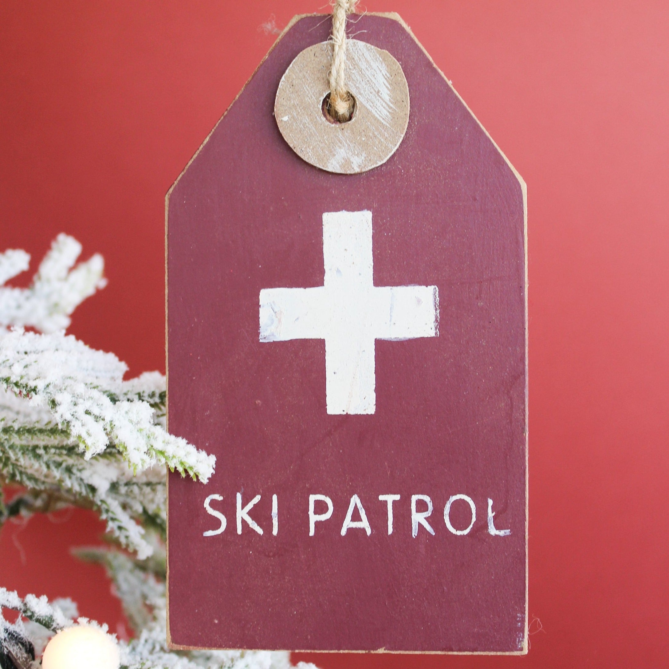 Ski Tag Ornament