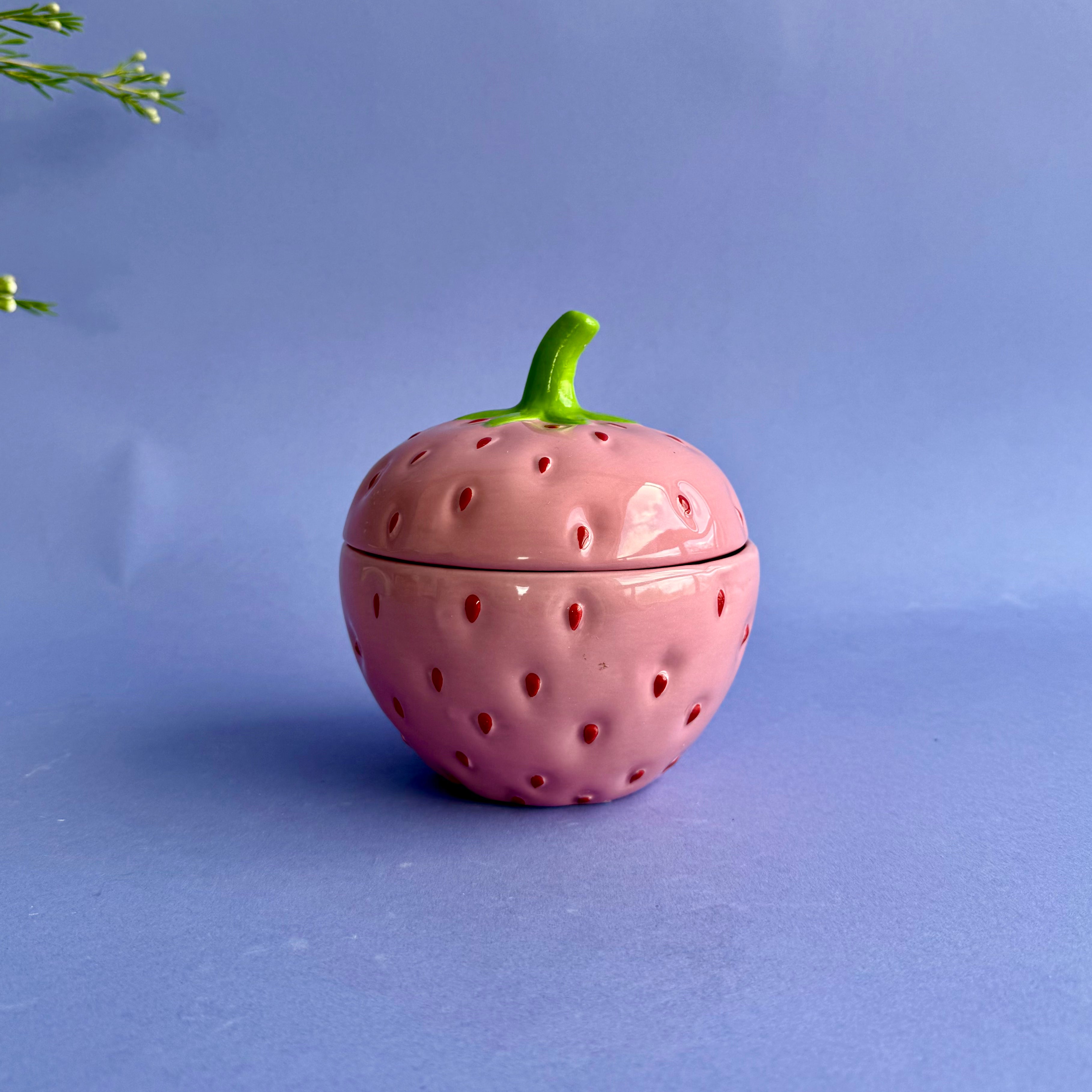 Strawberry Shaped Jar