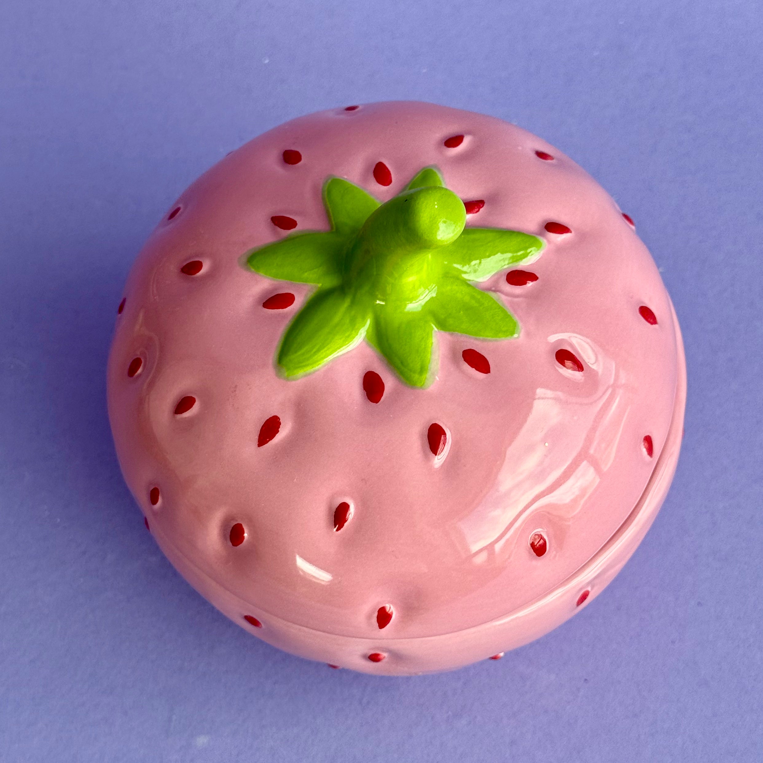 Strawberry Shaped Jar