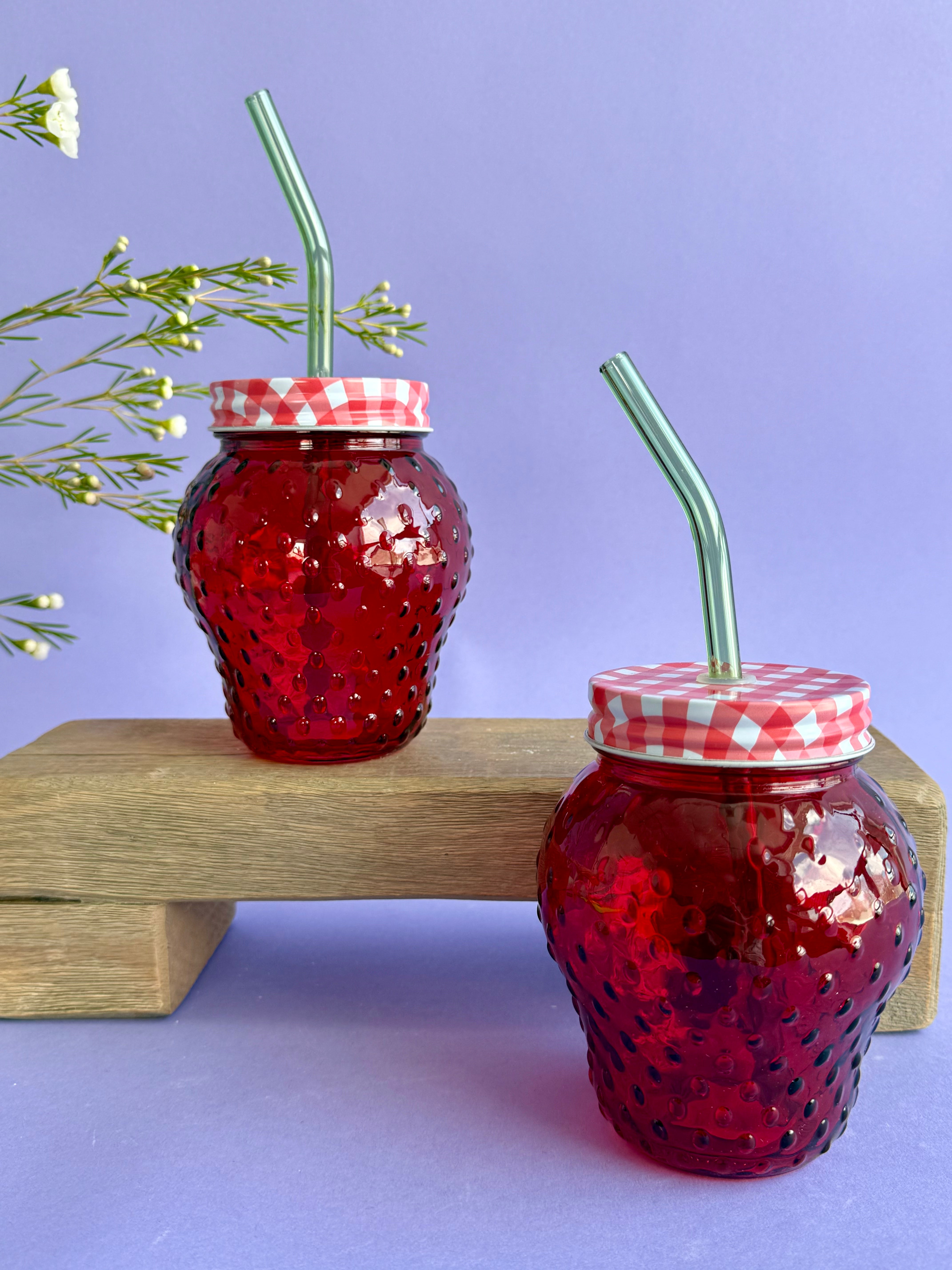 Strawberry Shaped Glass