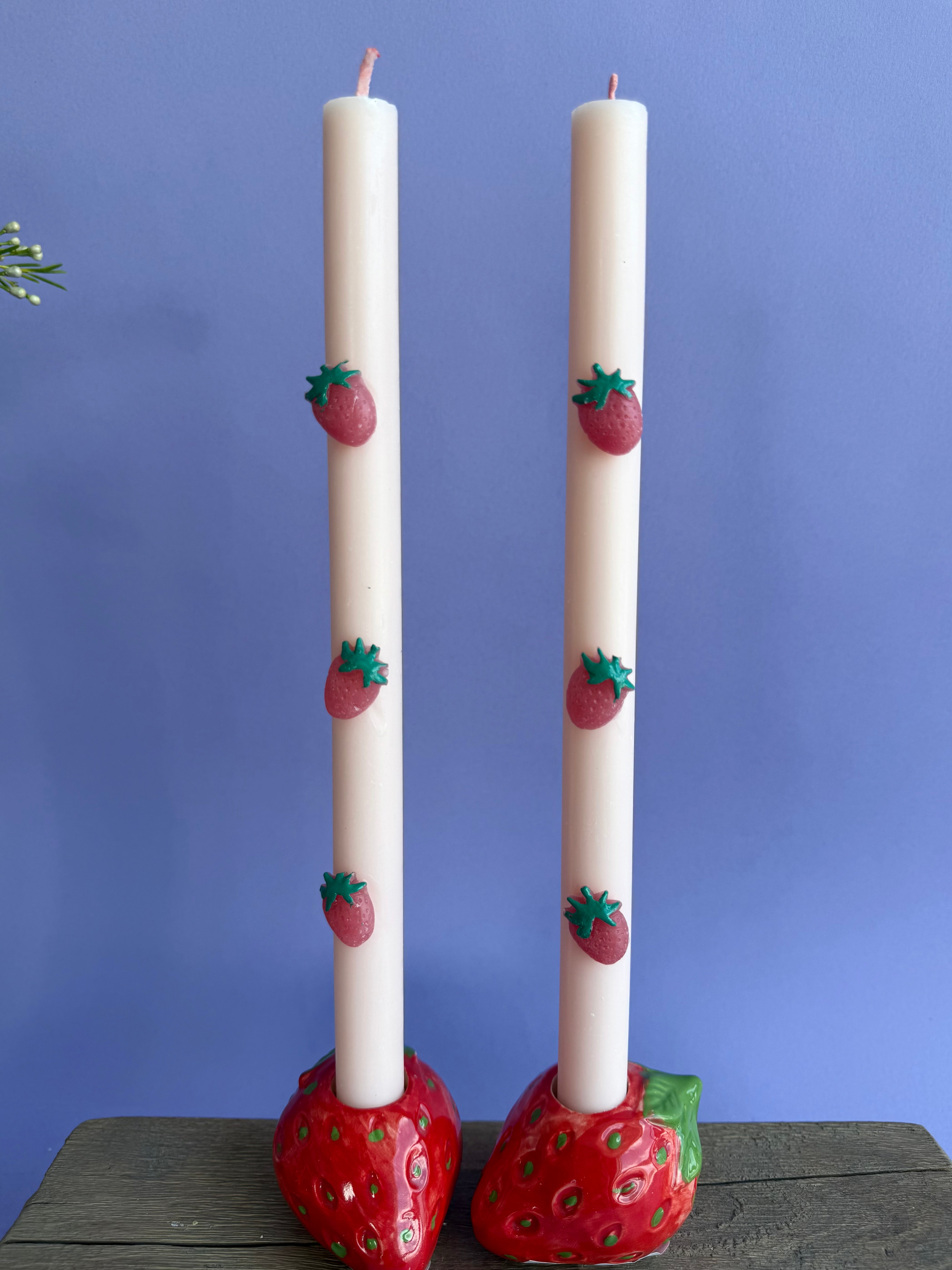 Strawberry Table Candles