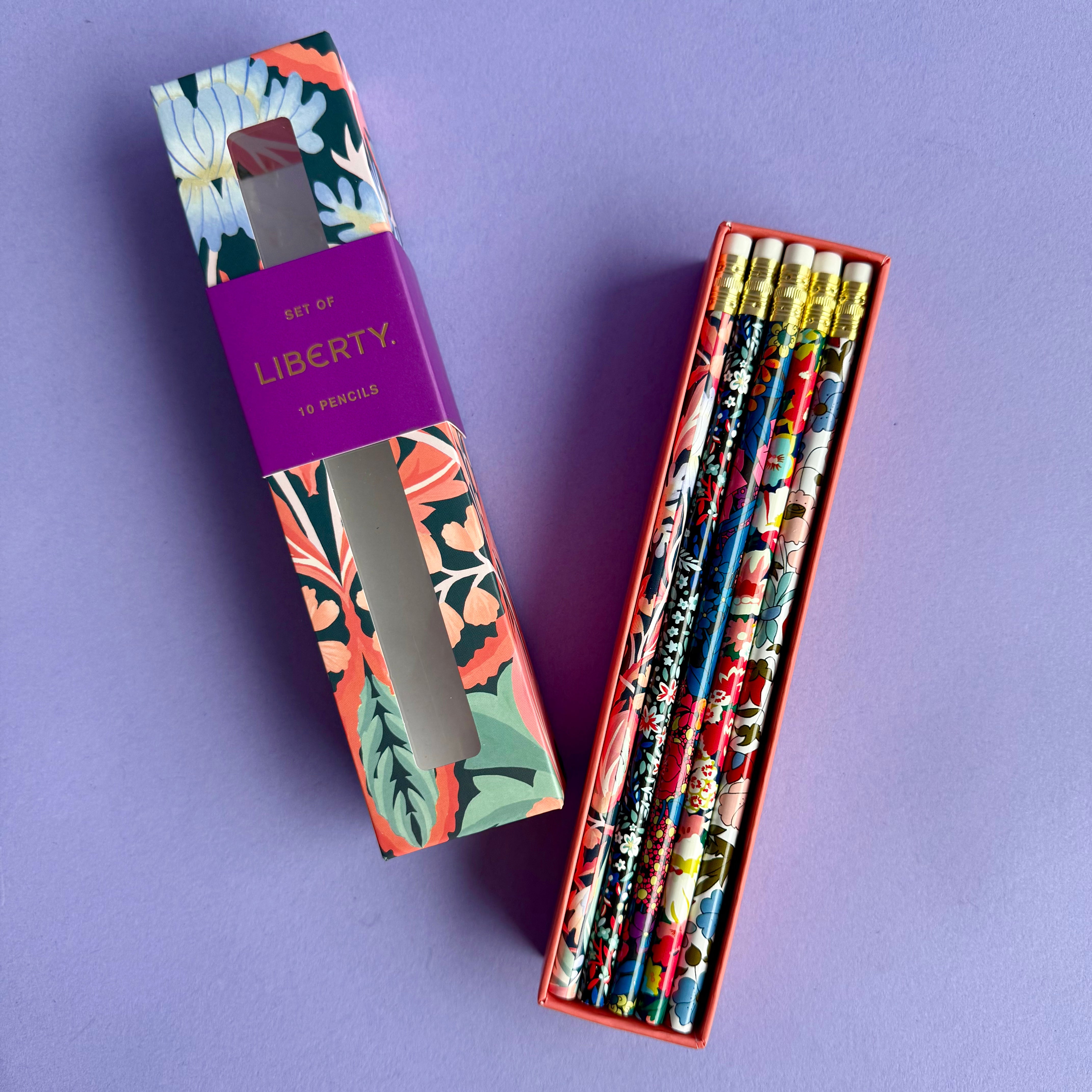 Liberty London Floral Pencil Set