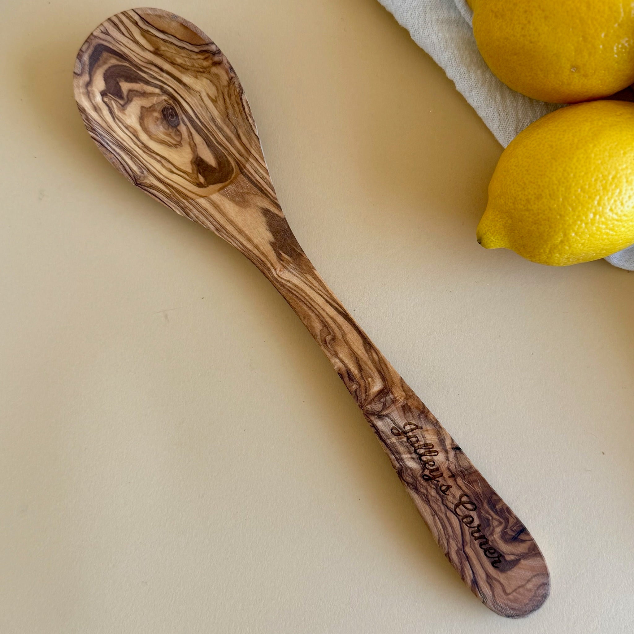 Jolley's Corner Wood Spoon & Towel Set