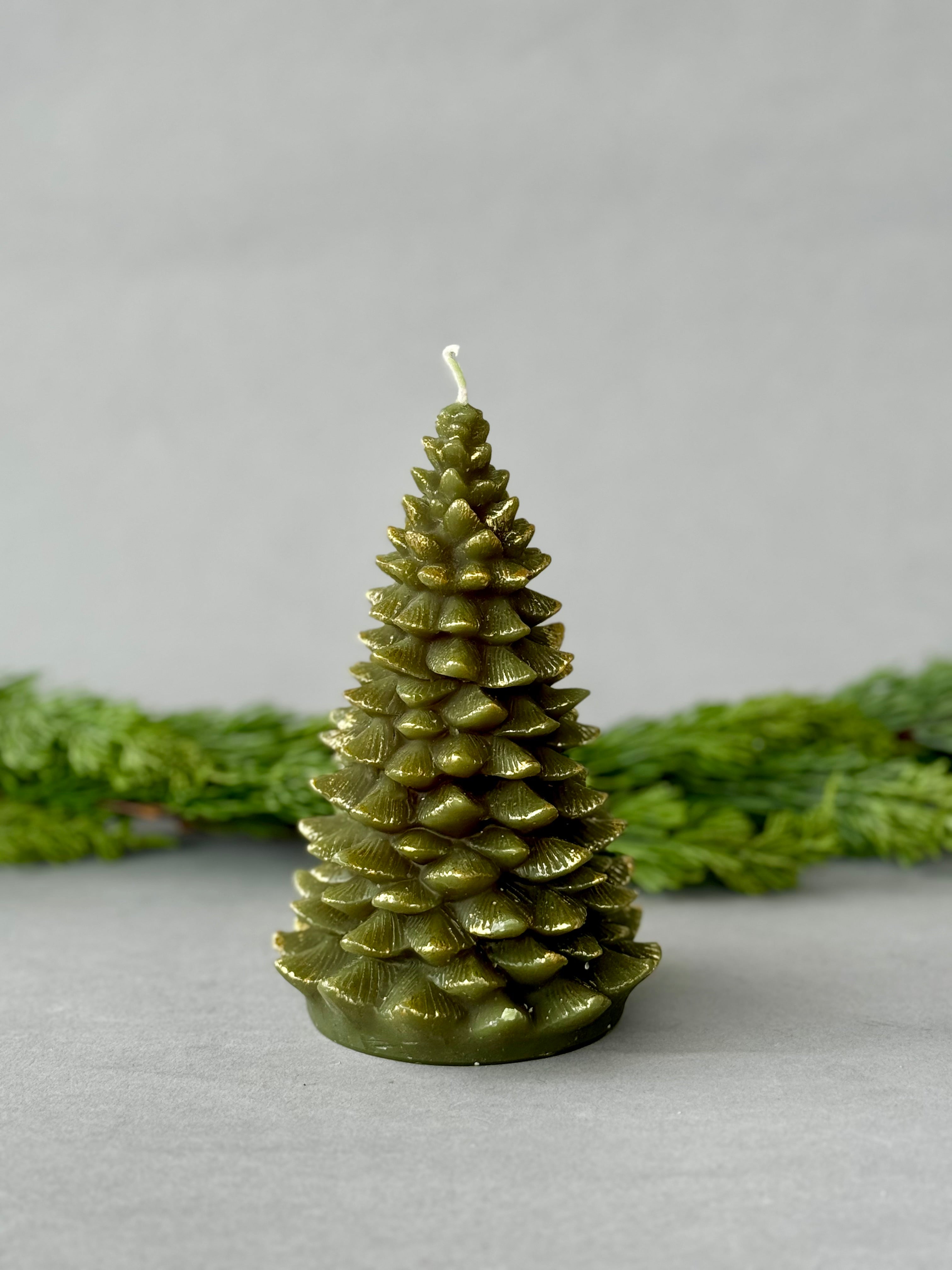 Evergreen Tree Shaped Candle