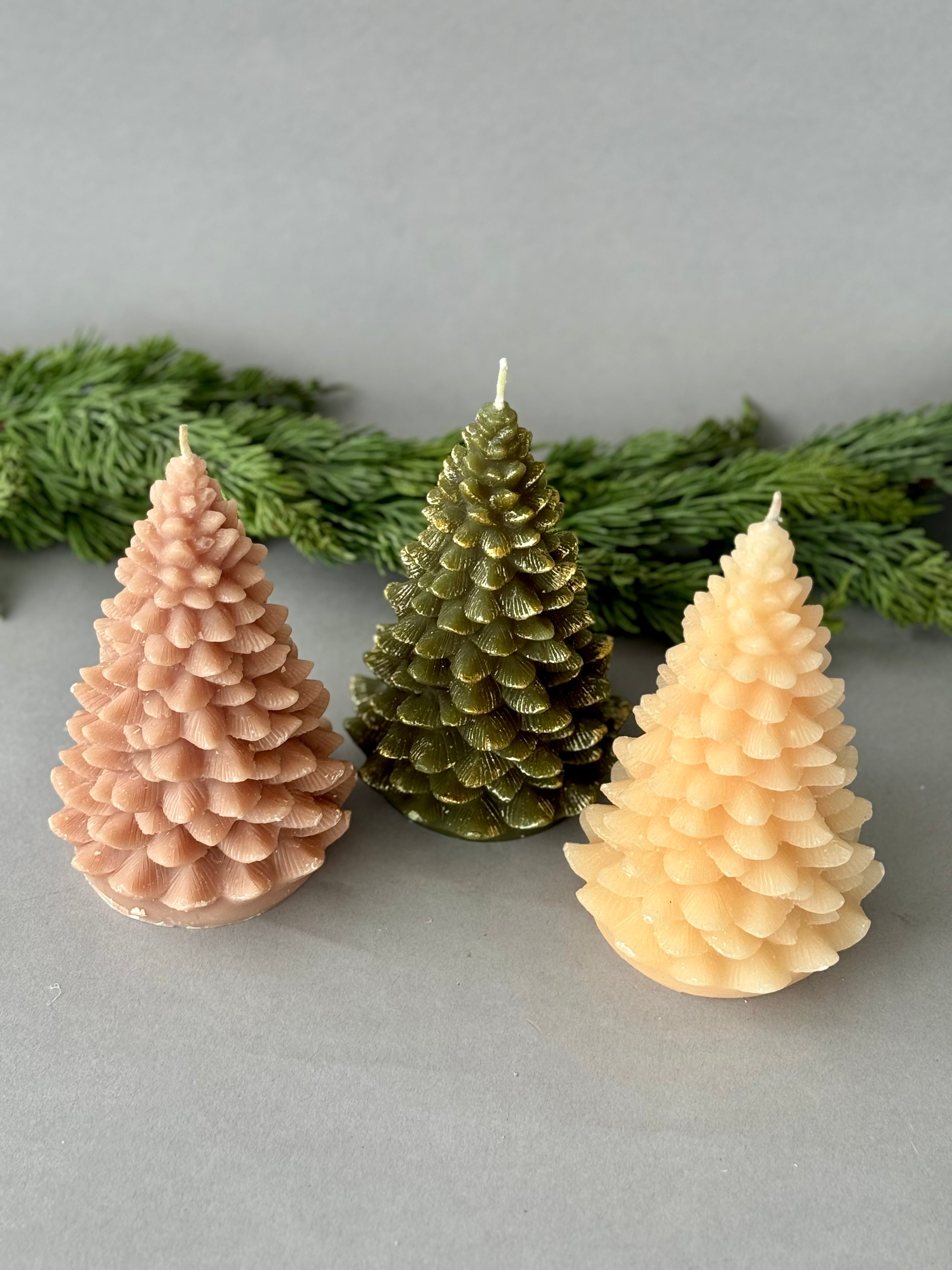 Evergreen Tree Shaped Candle