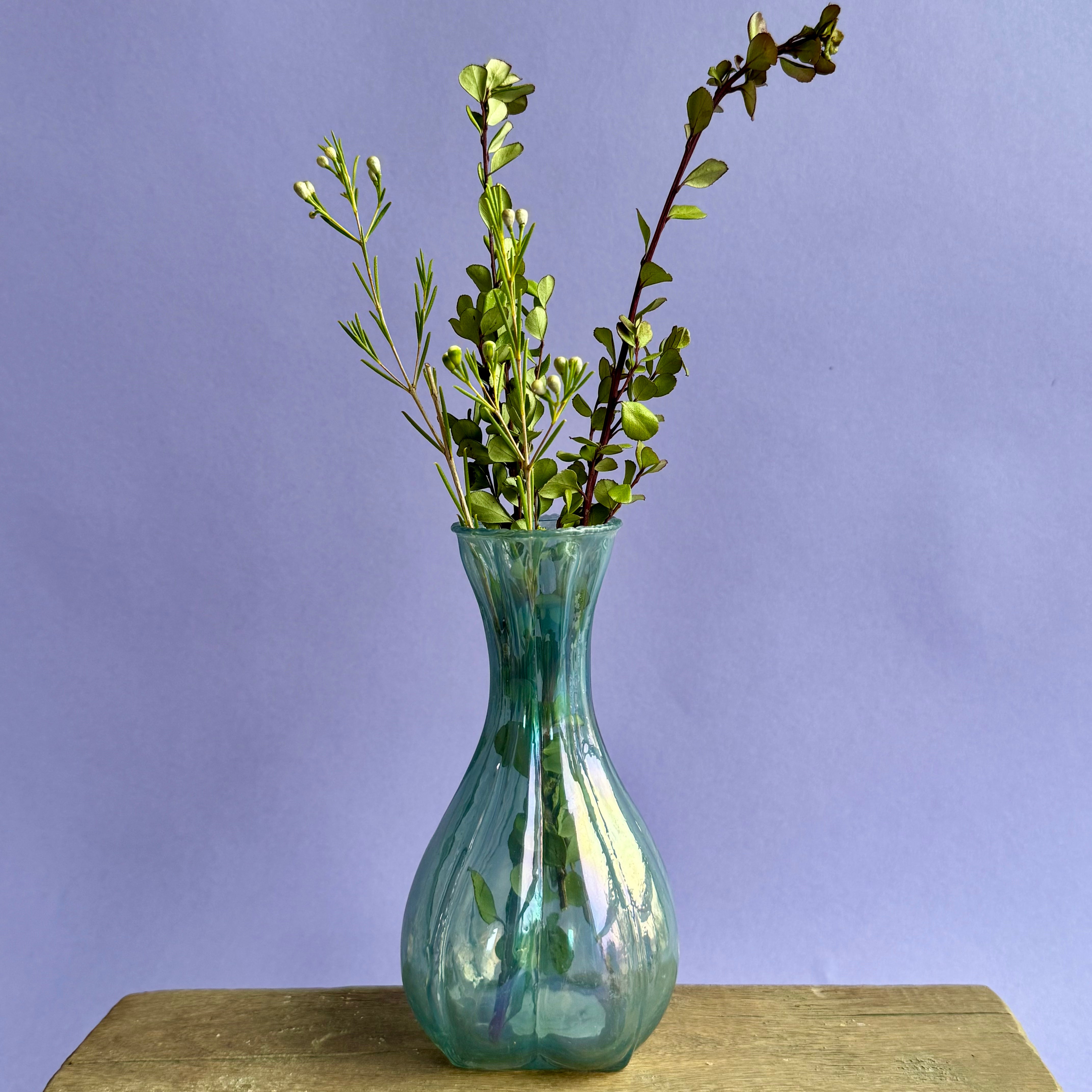 Debossed Glass Vase