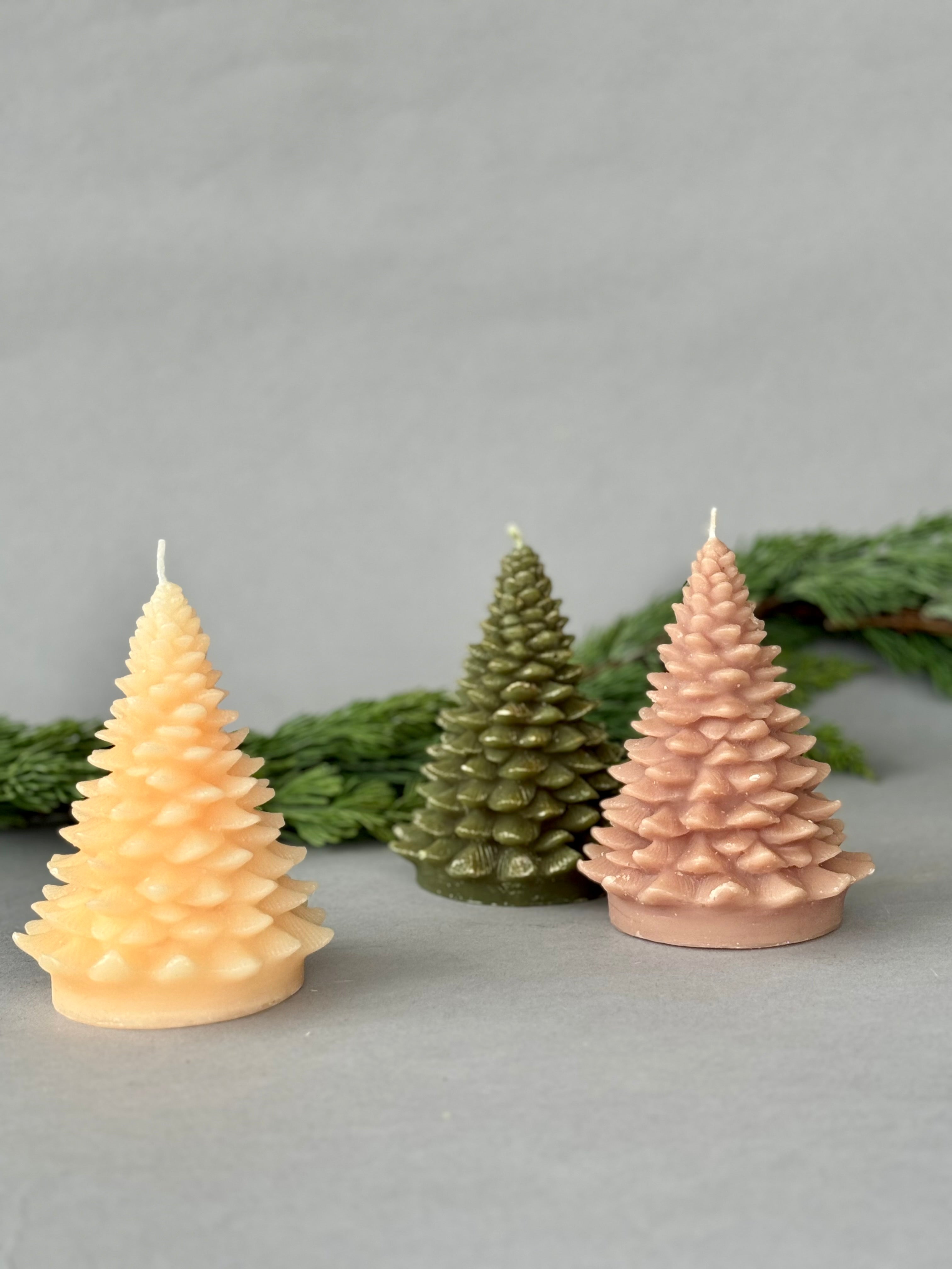 Evergreen Tree Shaped Candle