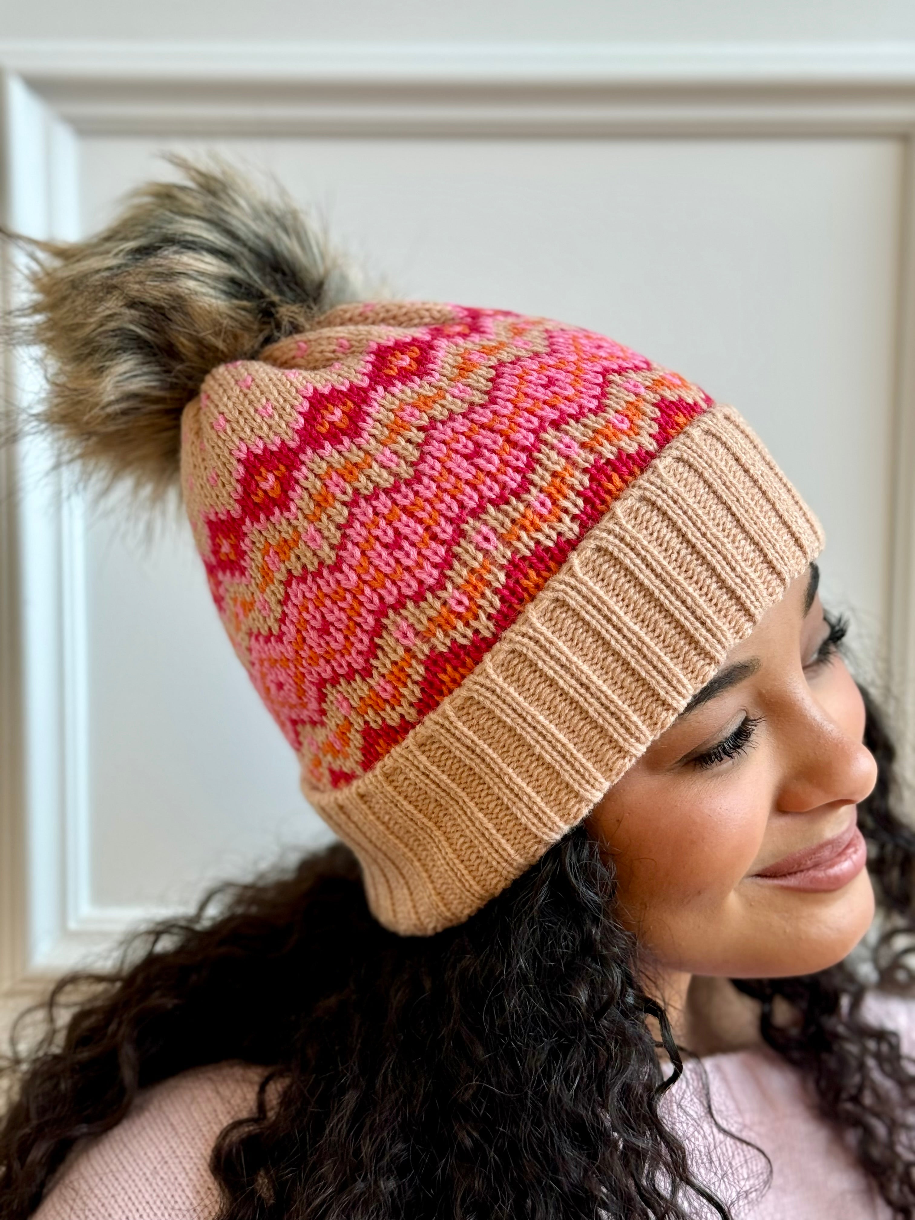 Arctic Winter Pom Hat