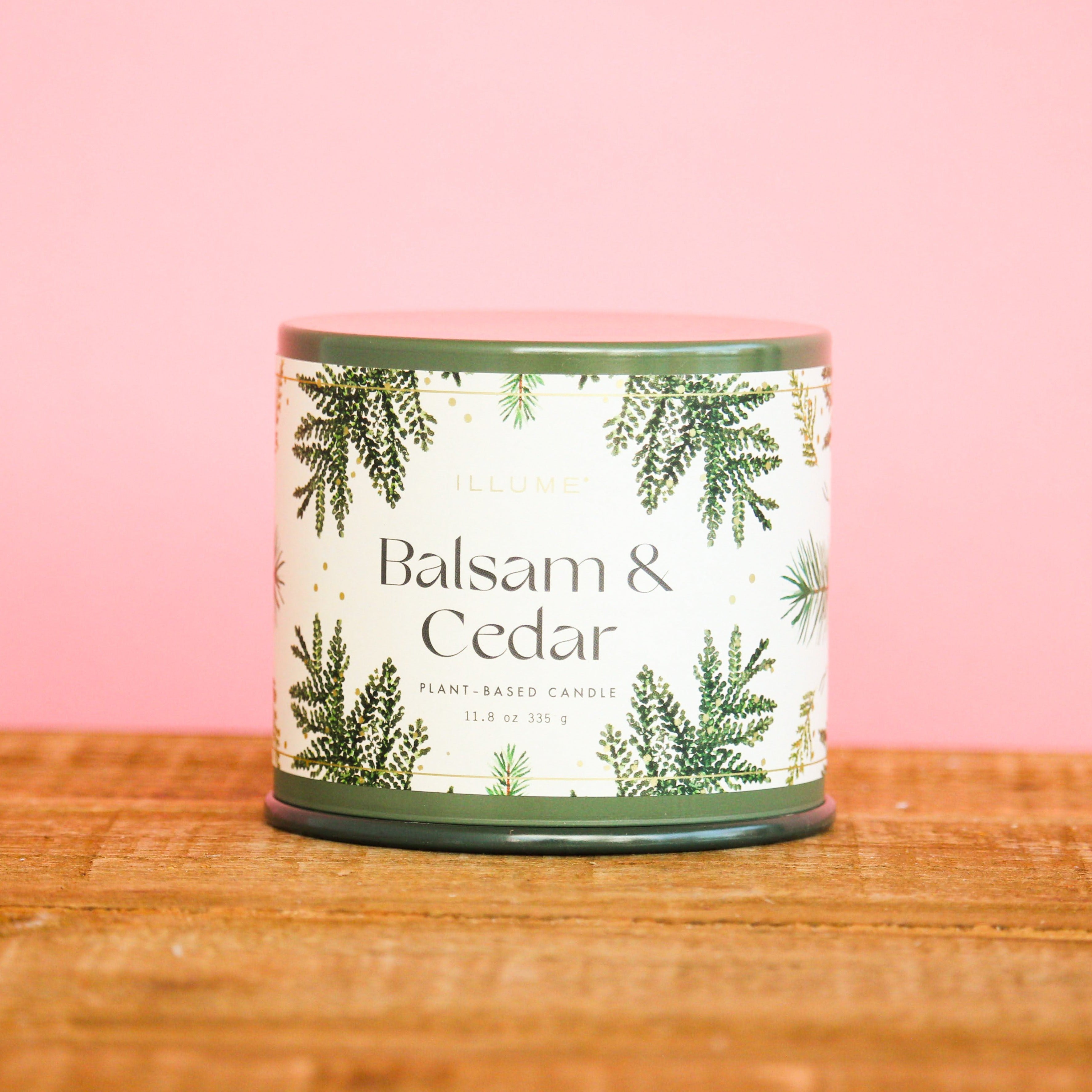 Illume Vanity Tin Candle Balsam Cedar