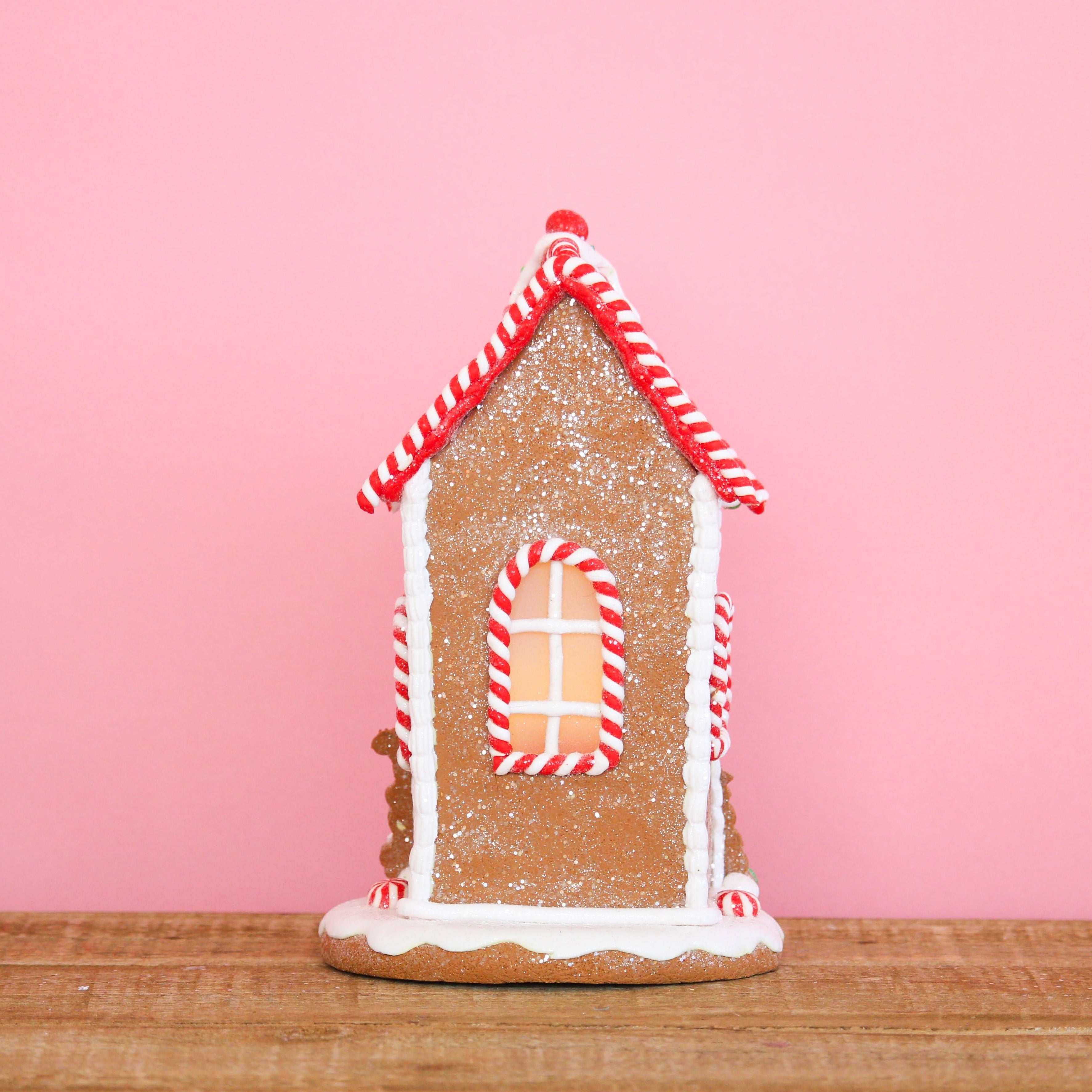 Candy Cane Gingerbread House