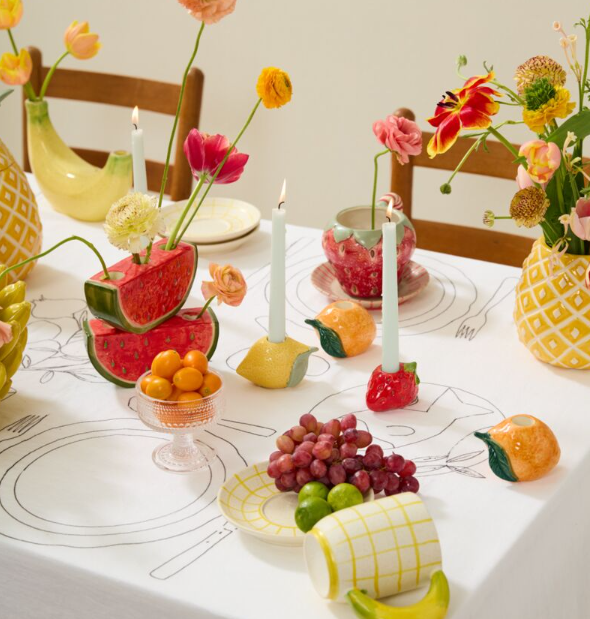 Fresh Fruit Candleholder