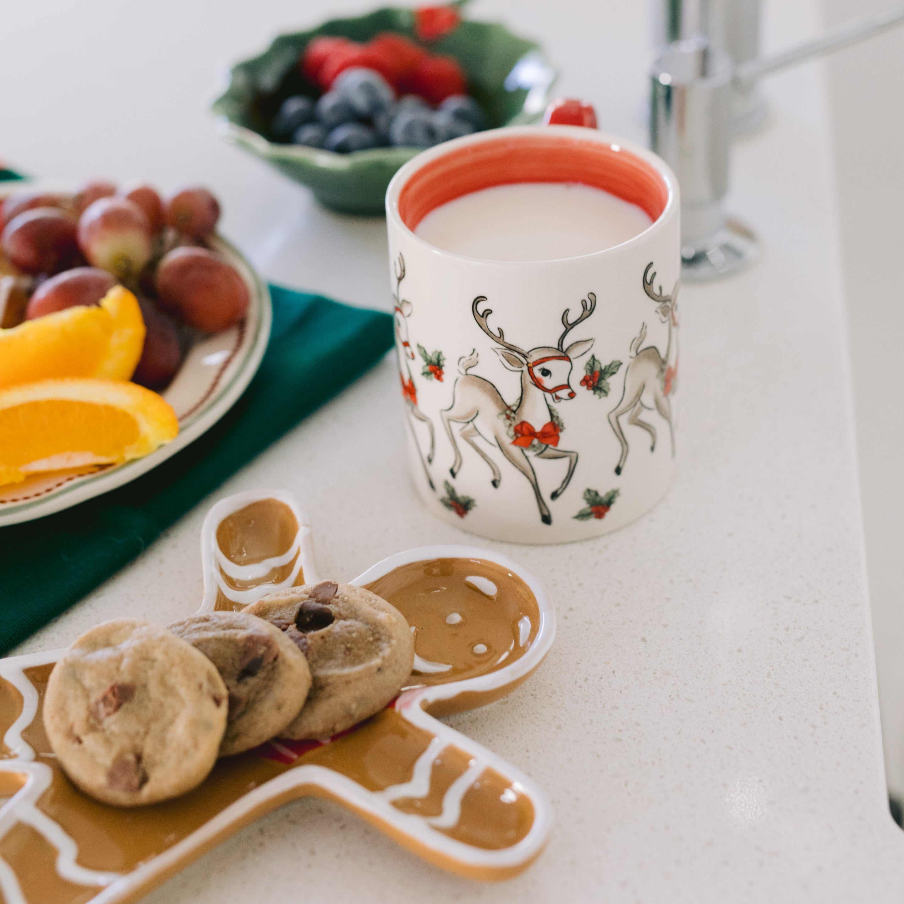 Reindeer Mug Holiday Coffee Mug Christmas Mug for Women for