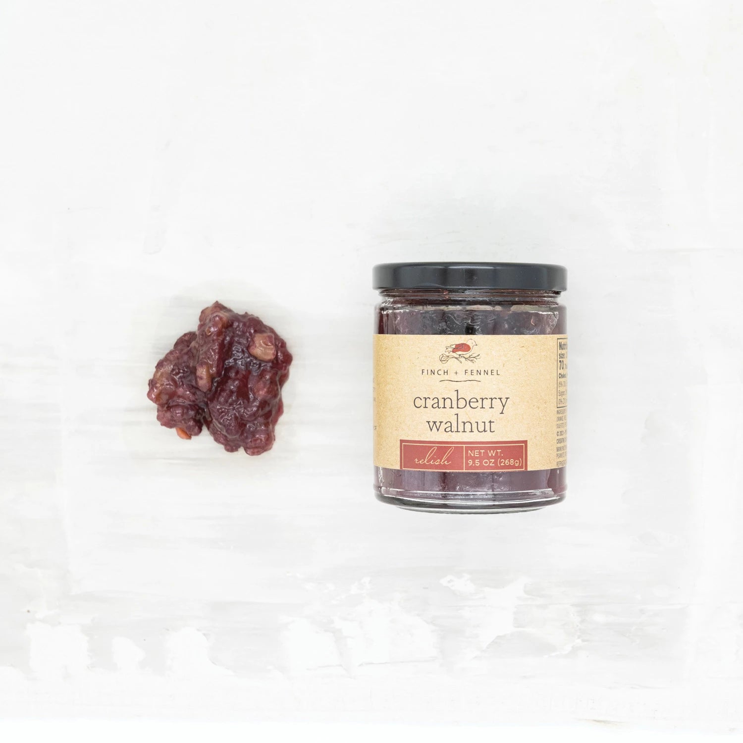 Product shoot of cranberry walnut spread