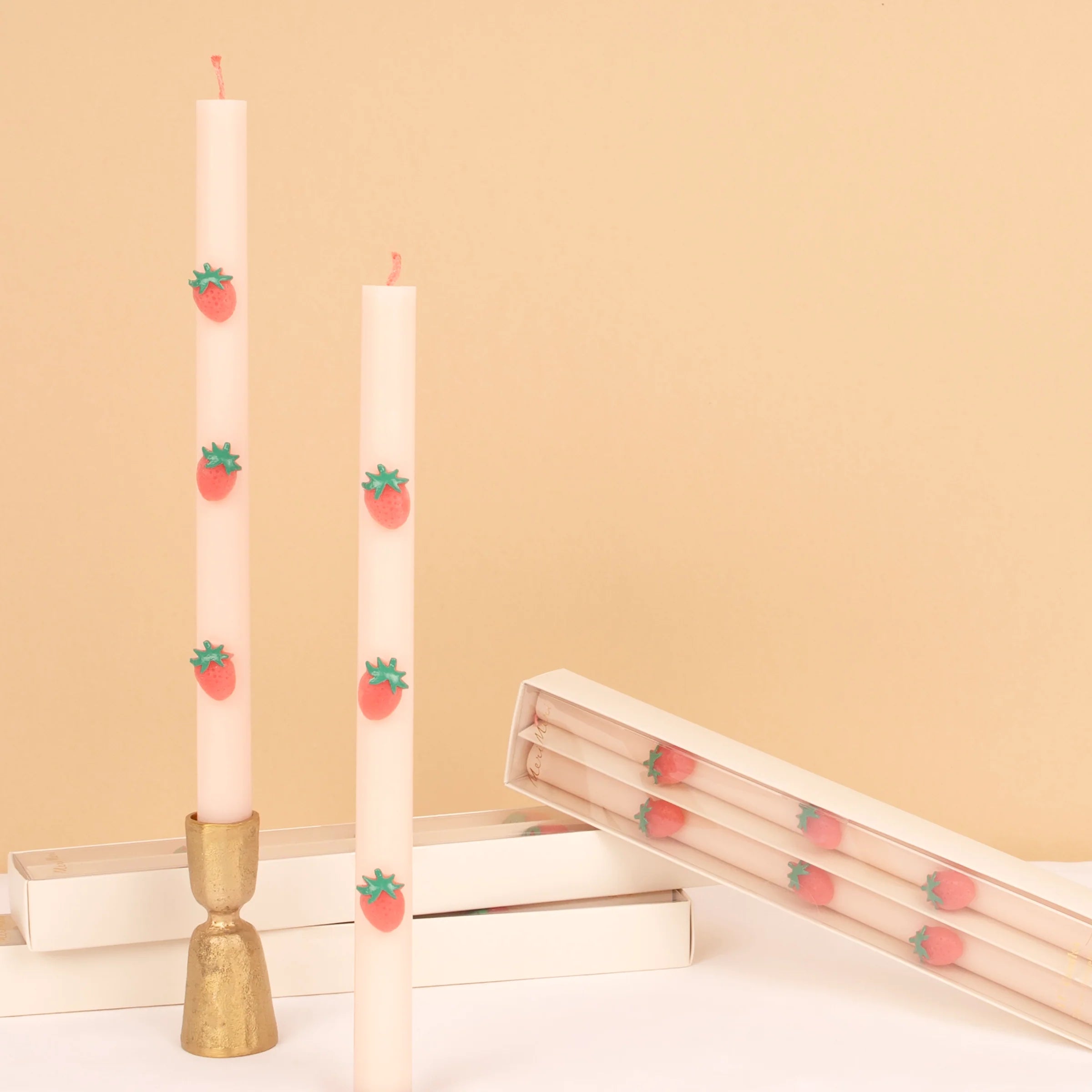 Strawberry Table Candles