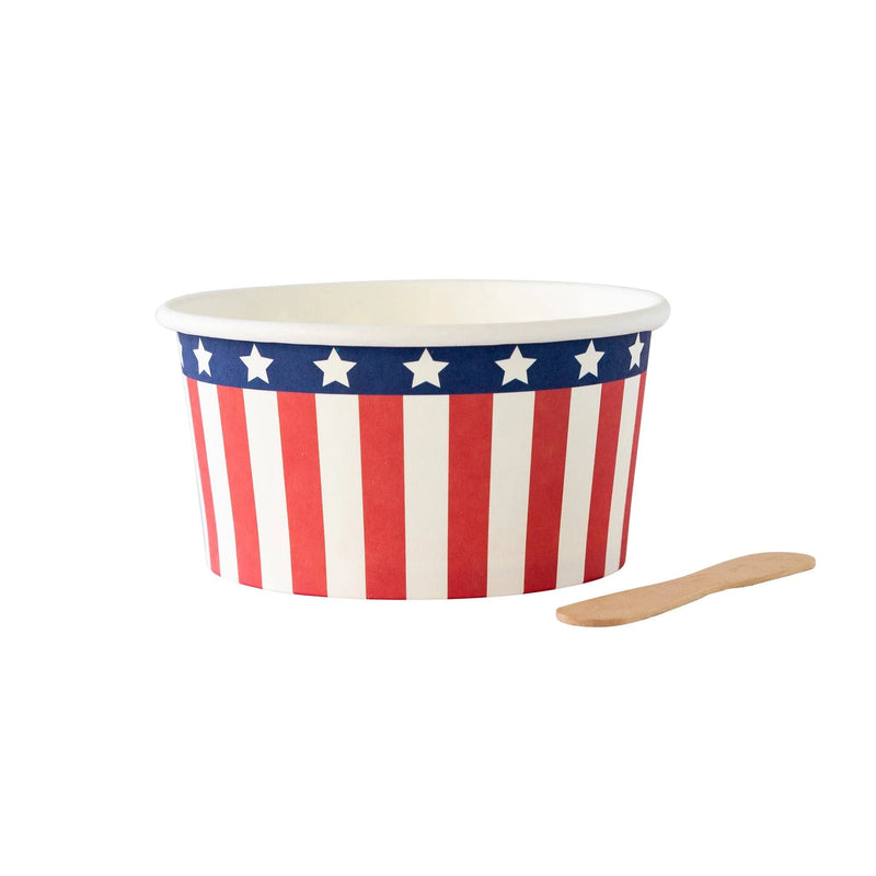 Stars and Stripes Ice Cream Bowls