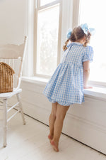 Blue Gingham Bloomer Set