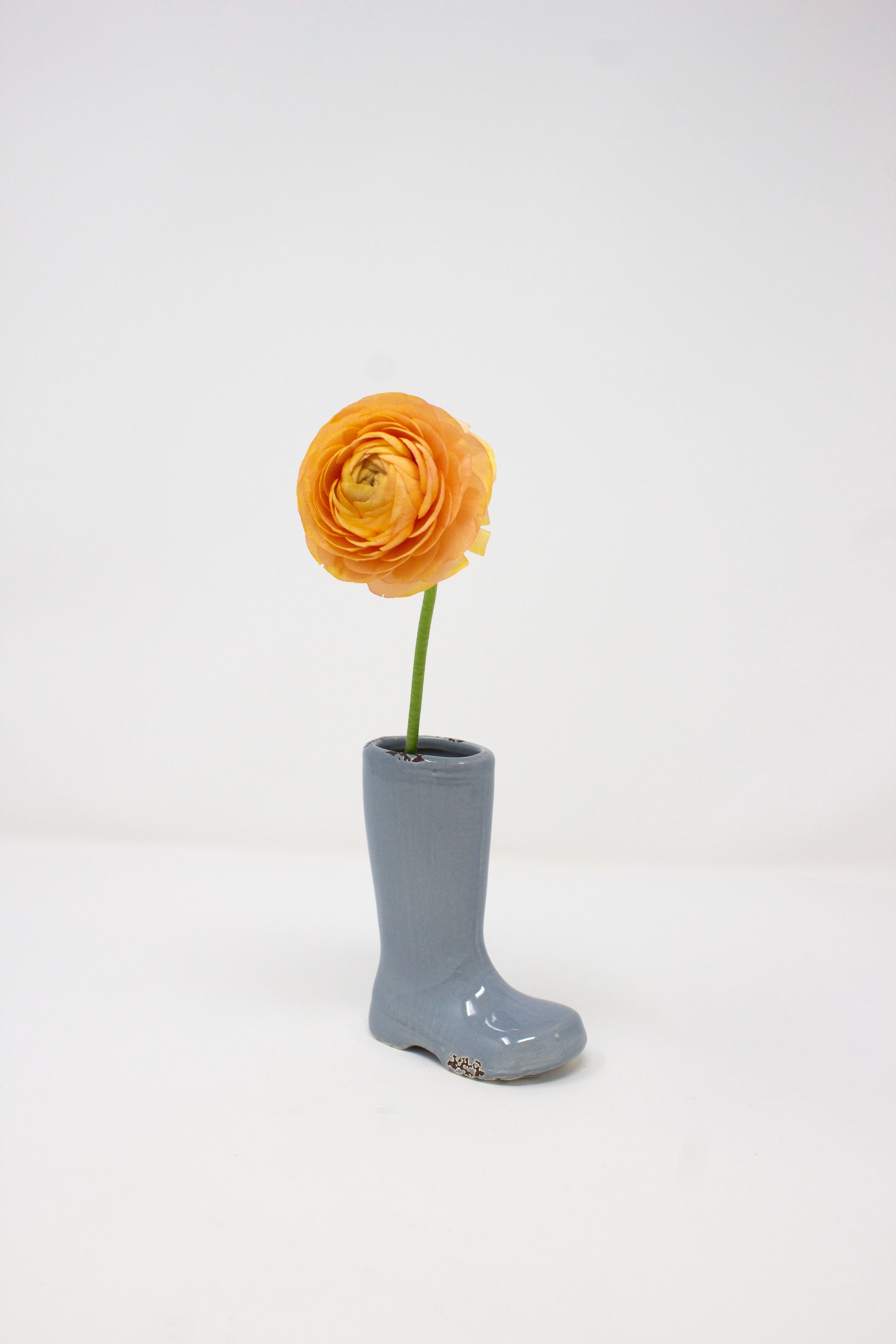 Distressed Boot Vase