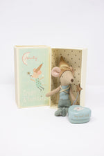 Tooth Fairy Mouse in Matchbox w/ Metal Tooth Box