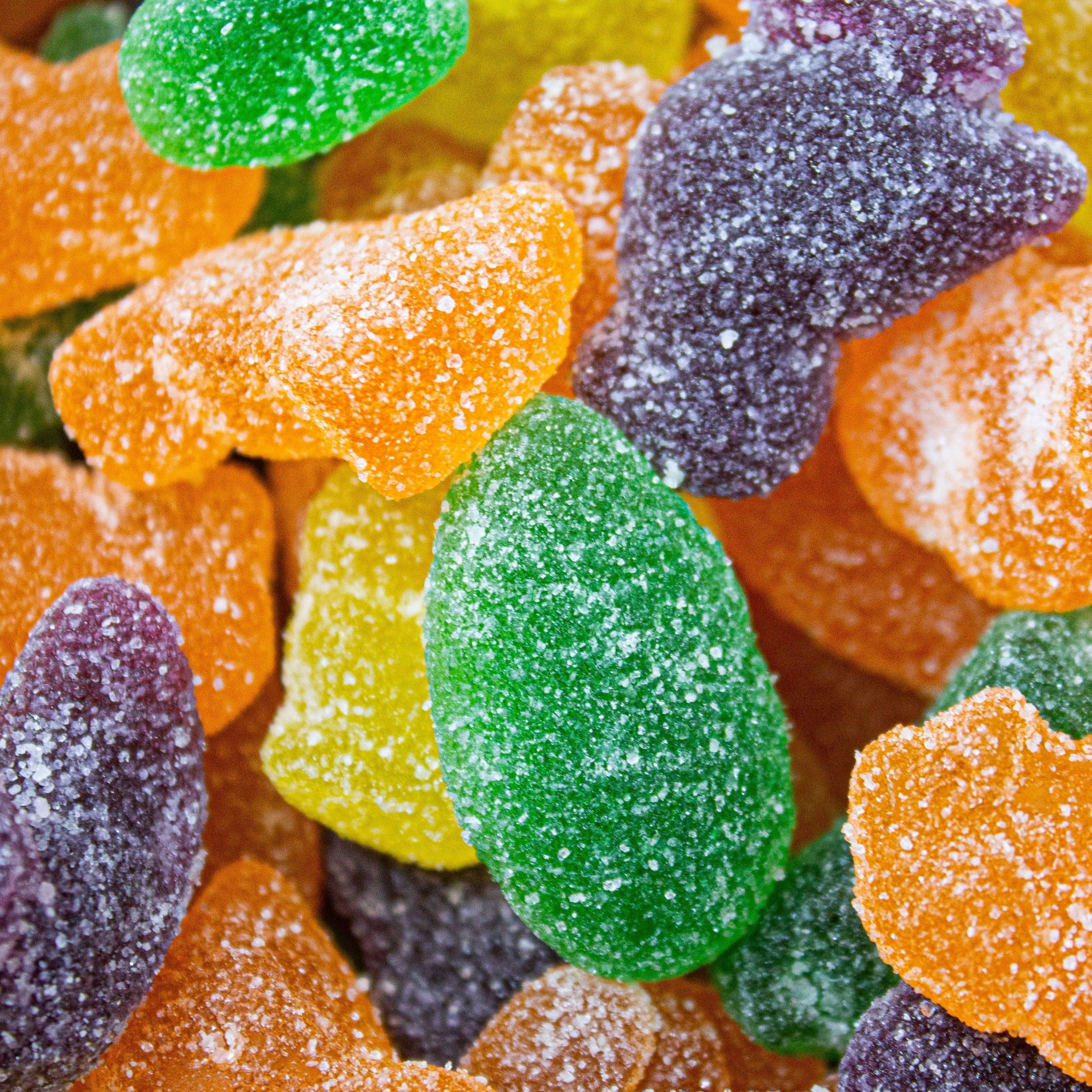 Product shoot of sour chicks and bunnies. 